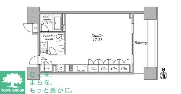 レジディア芝浦ＫＡＩＧＡＮの物件間取画像